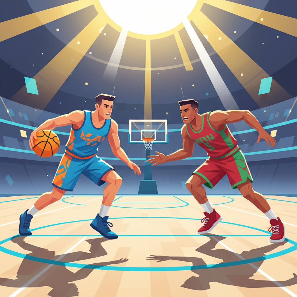 Basketball Stars game players mastering the court
