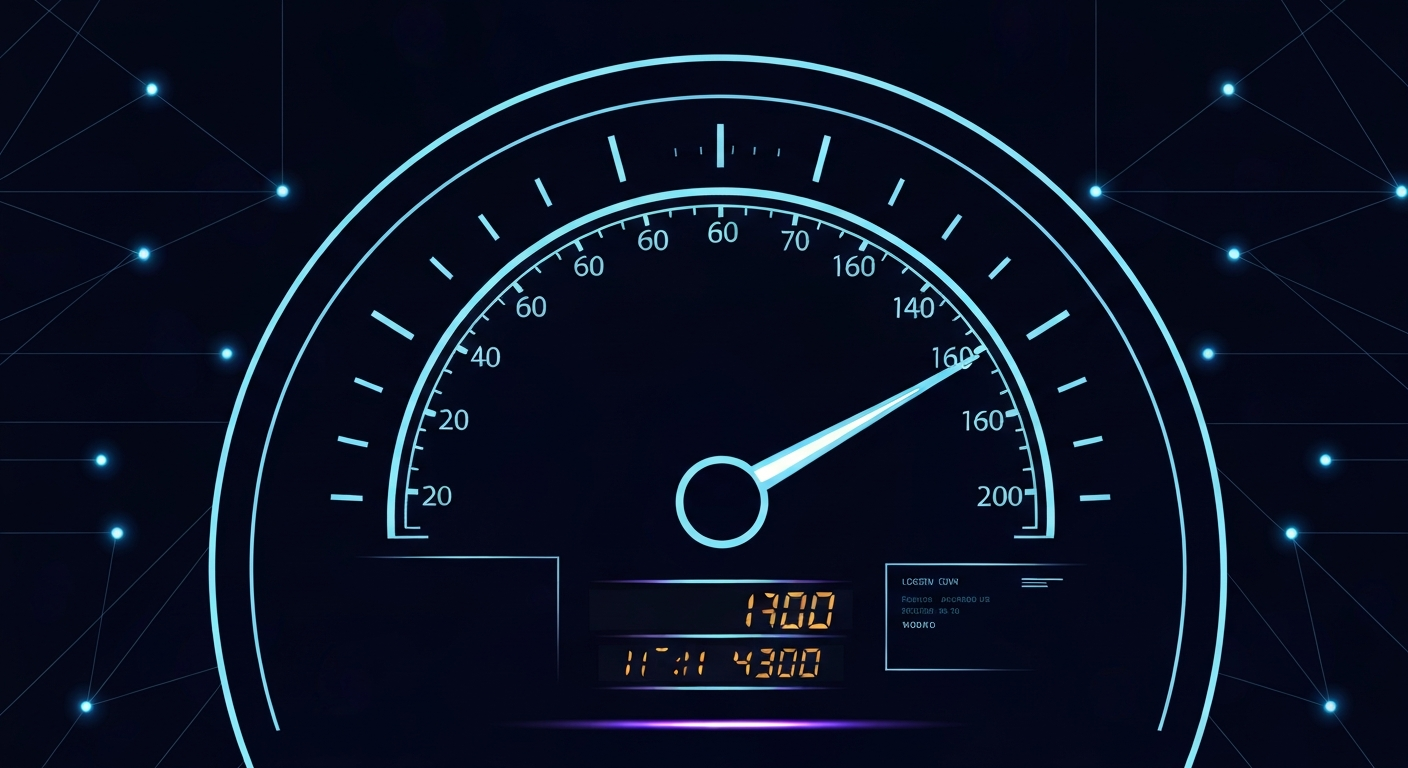 Infographic illustrating how VPNs improve gaming, showing a speedometer linked to a game controller for speed.