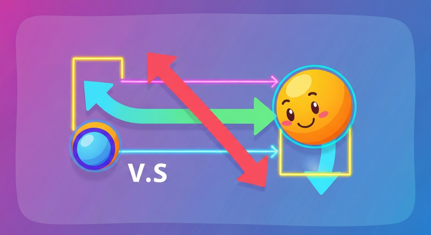 Color Tunnel Unblocked stylized ball choosing a correct path with guiding neon lines.
