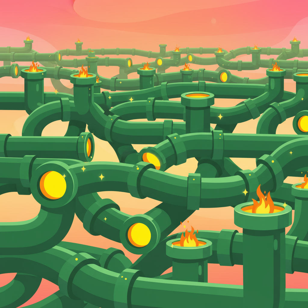 Flappy Bird Unblocked endless green pipe level environment with colorful openings.