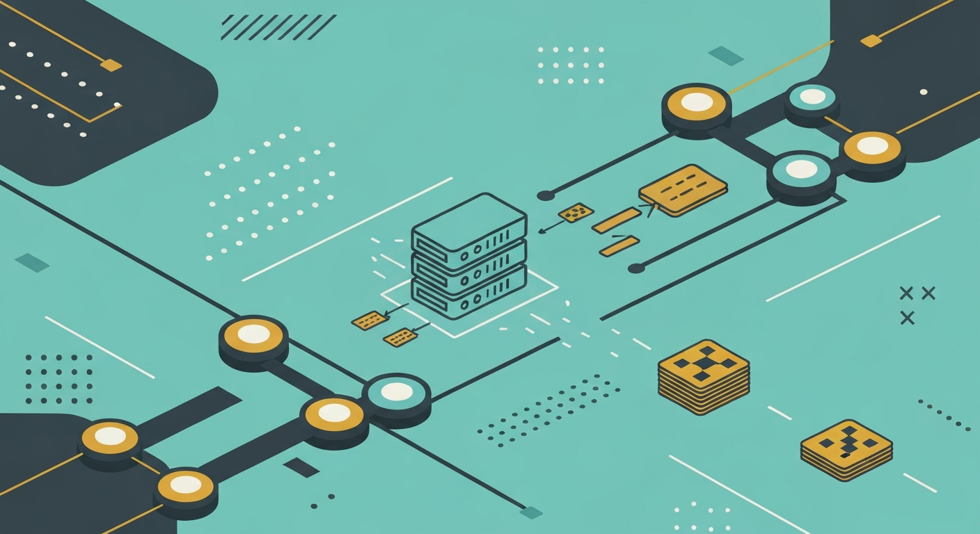 Unblock games network: proxy server illustration acting as a gateway for game access.