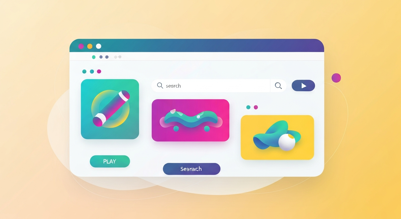 {'section': 'Where to Find and Play Free Unblocked Sports Games Online', 'prompt': "A clean, modern illustration of a st