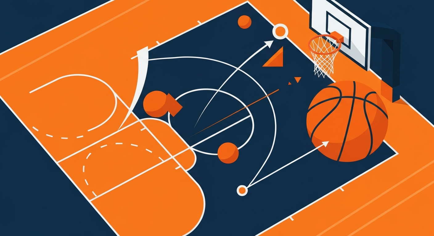 {'section': 'Top Unblocked Basketball Games to Dominate the Court', 'prompt': 'Clean modern infographic illustration of 
